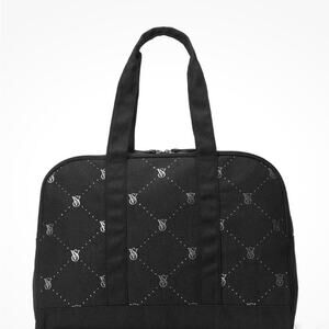 Victoria's Secret Black Quilted Laptop Bag